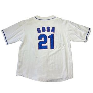 Cubs White Sosa Baseball Jersey By Genuine Merchandise By Mirage Sz XL